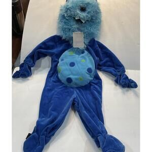 Koala Kids One-Eyed  Blue Cyclops One Piece Monster Costume Sz 12 Months